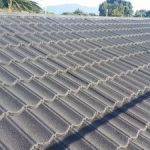 Decramastic chip tile roof repairs and recoated